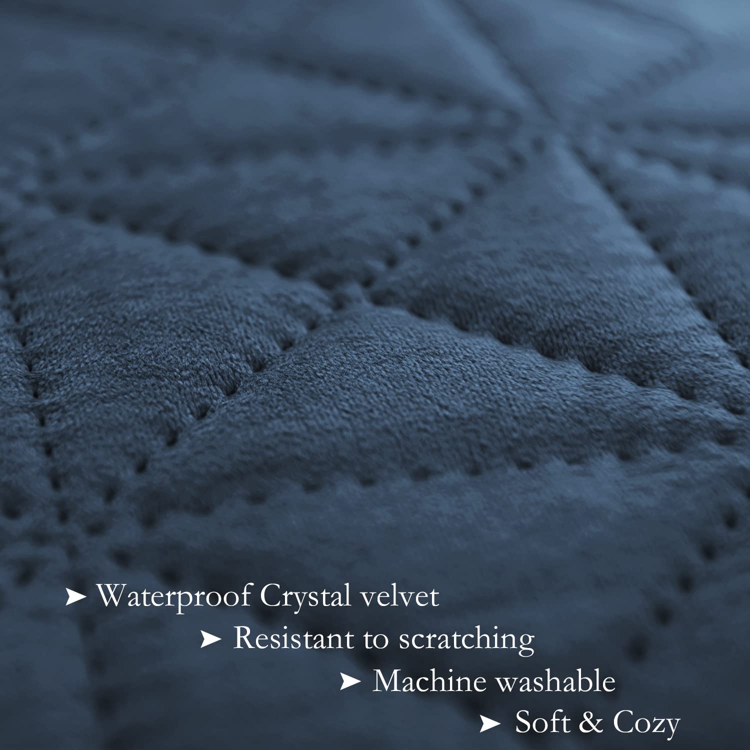 Ameritex Waterproof Velvet Sofa Cover - Pet & Dog Proof Couch Protector for Loveseat, Chair, Seats - Machine Washable - Perfect for Homes with Pets, Kids & Everyday Use