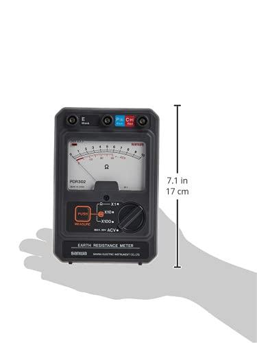 PDR302 Portable Earth Tester with Phase Detection - Digital Ground Resistance Meter for Electrical Safety Testing in Homes, Factories, and Power Stations