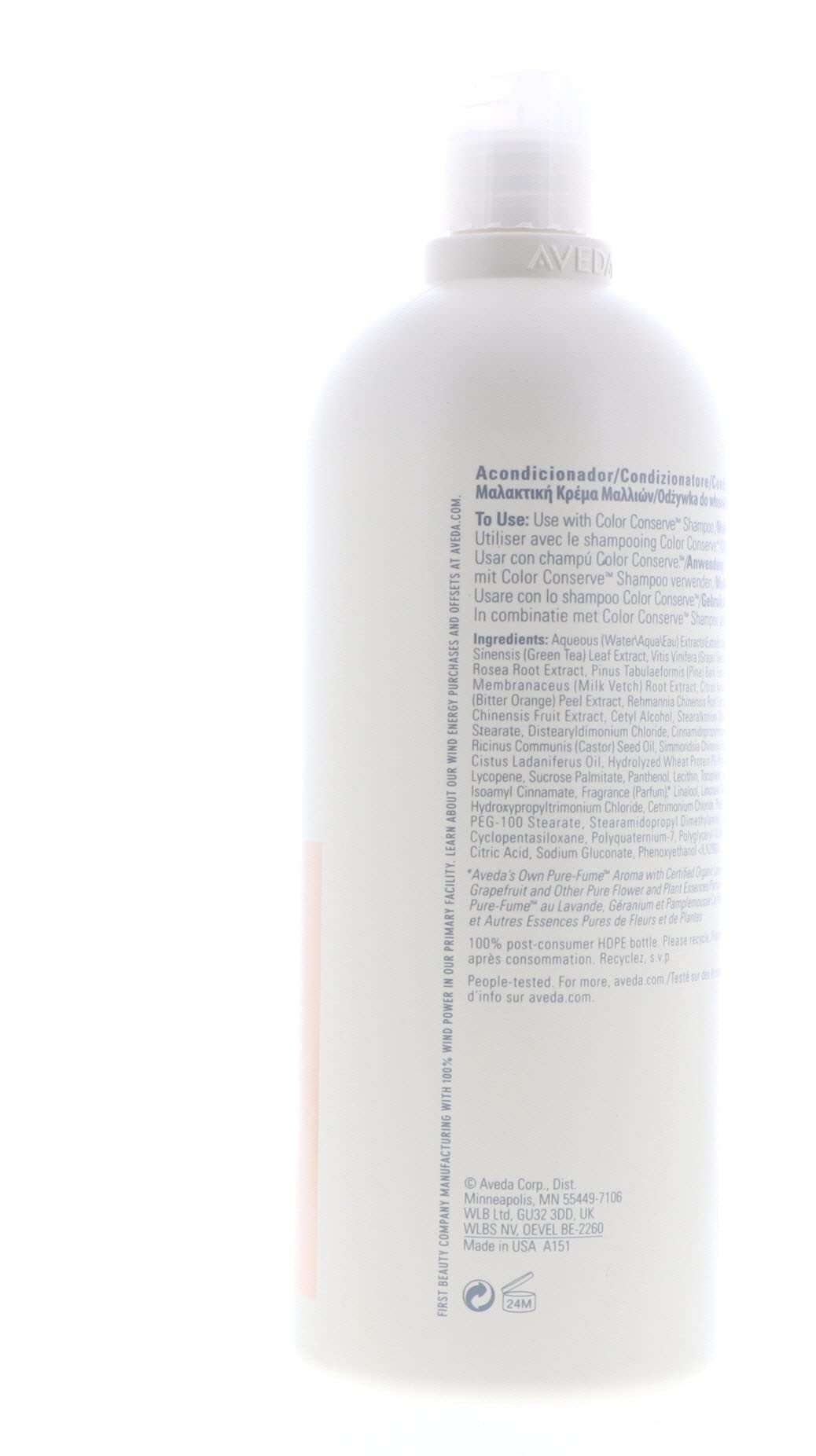 Aveda Color Conserve Conditioner for Unisex - 33.8 Fl Oz | Sulfate-Free Color Protection & Hydration | Perfect for Color-Treated & Damaged Hair at Home or Salon