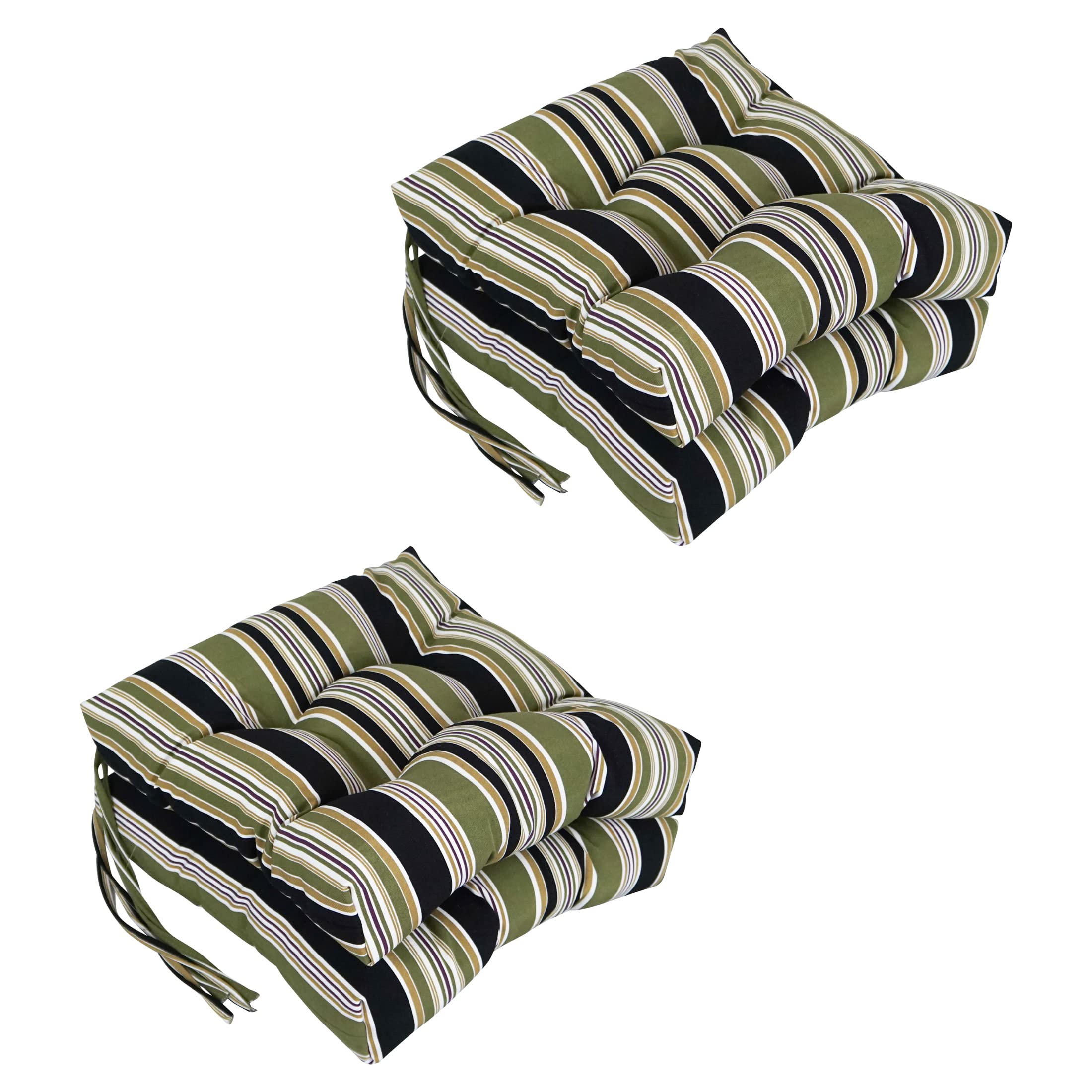 Premium Outdoor Square Tufted Chair Cushions Set of 4 - 16