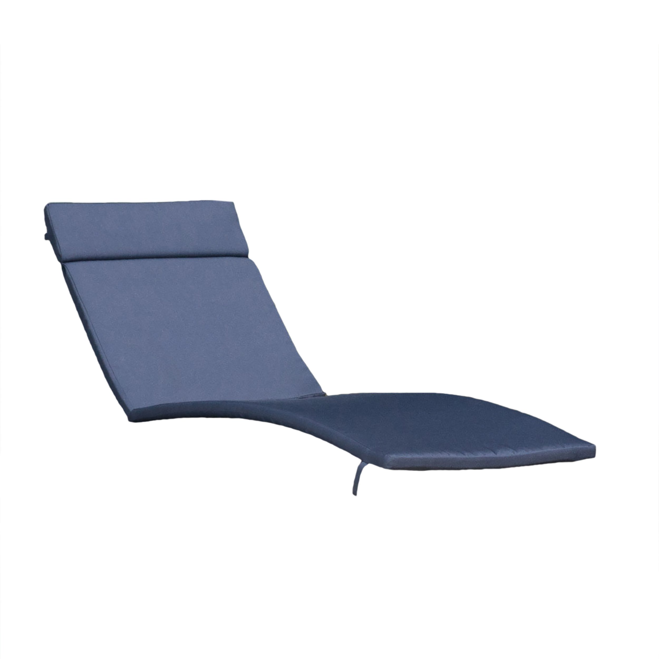 Christopher Knight Home 632 Salem Outdoor Lounge Cushions - 2-Piece Set, Navy Blue Water-Resistant Patio Furniture Cushions for Deck, Poolside & Garden Relaxation