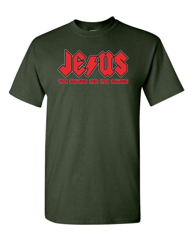Jesus The Reason for The Season Adult T-Shirt - Christian Faith Apparel for Men & Women - Perfect for Church, Christmas Celebrations & Religious Events