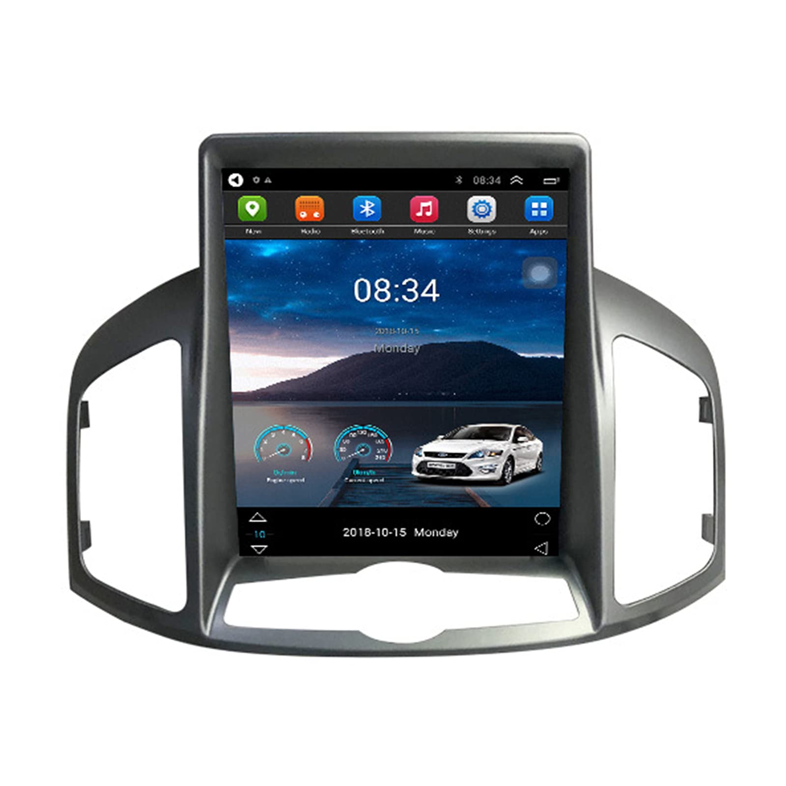 9.7 Inch Android 11 Car Stereo for Chevrolet Captiva 2012-2017 | Vertical Screen GPS Navigation Head Unit with Bluetooth, WiFi & Steering Wheel Control | Perfect for Road Trips & Daily Commuting