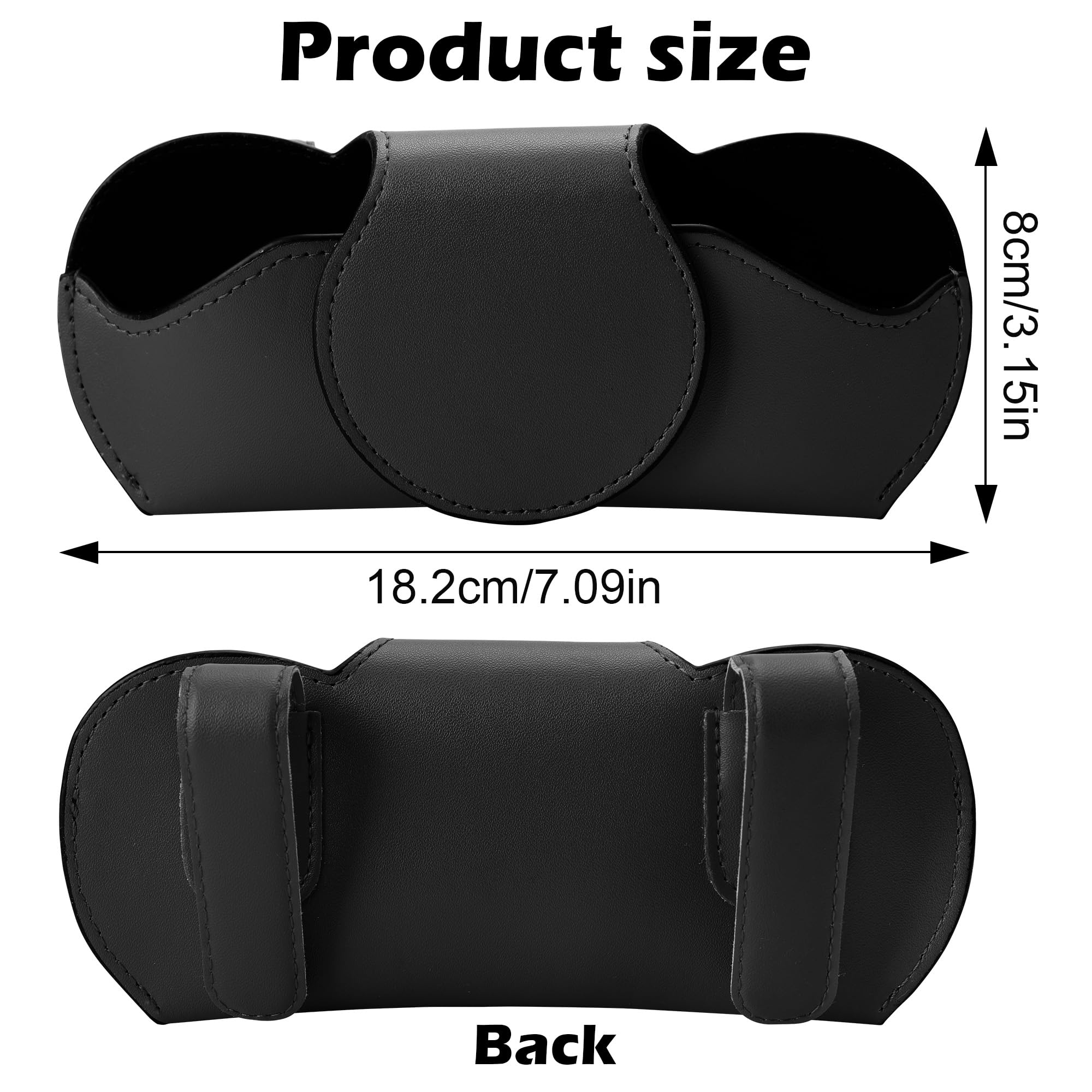 Amelity Car Visor Sunglass Holder Clip - Durable Black Car Accessories for Men & Women, Perfect for Driving, Travel, and Outdoor Adventures