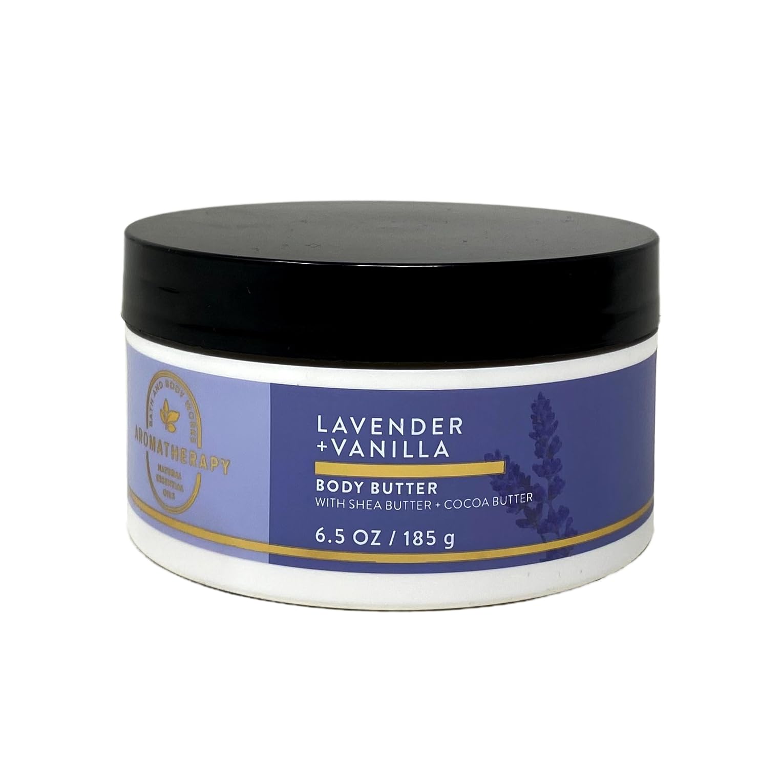 Bath & Body Works Aromatherapy Lavender Vanilla Body Butter with Natural Oats Soap Sample - Moisturizing Skin Care for Relaxation & Stress Relief - Perfect for Spa Nights & Self-Care Routines