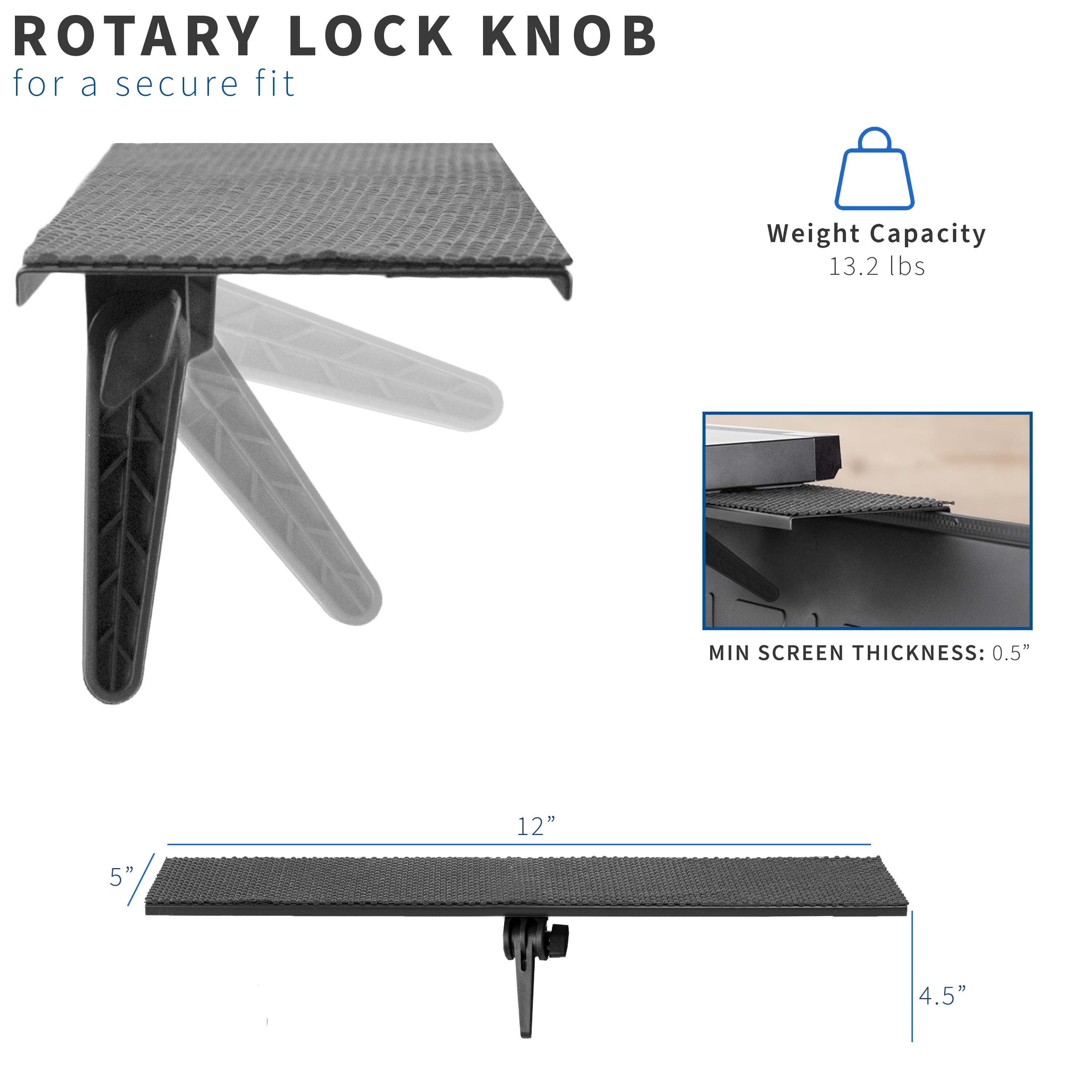 12 x 5 Premium TV Wall Mount Bracket for Flat Screen TVs - Perfect for Living Room, Bedroom & Home Theater Installation