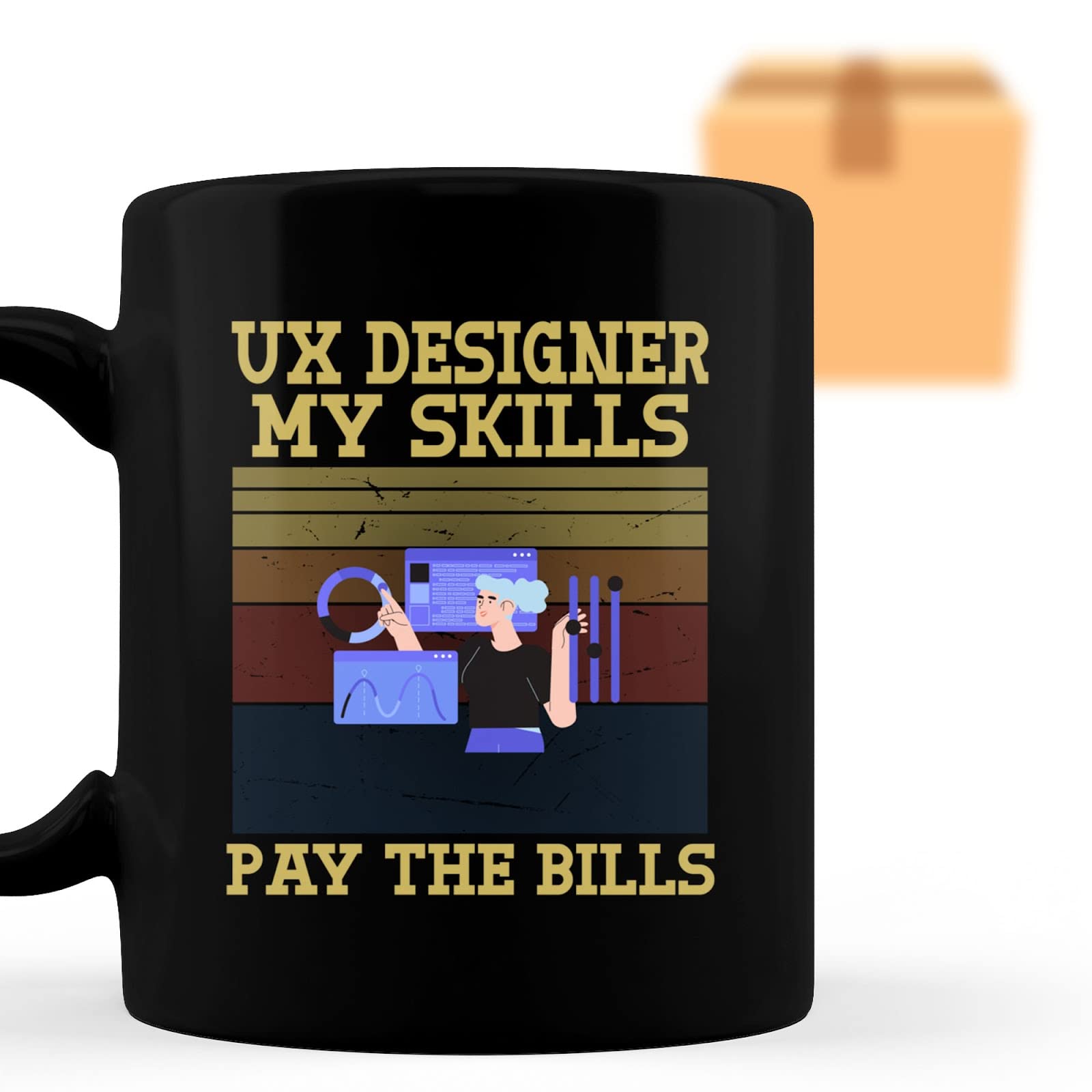 Funny UX Designer Coffee Mug - Perfect Gift for Men, Women, Coworkers & Family - Birthday, Christmas Present for UX Professionals - Ideal for Office Use, Home Decor & Coffee Lovers