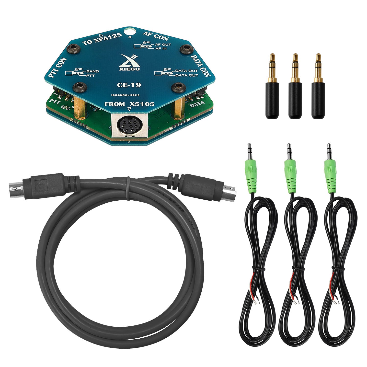 Xiegu CE-19 Data Interface Expansion Card for Ham Radio - Enhance Connectivity for Xiegu X5105, X6100, G90 Radios - Perfect for Field Operations & Portable Use