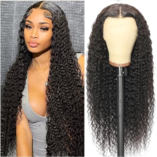 Glueless deep wave wig