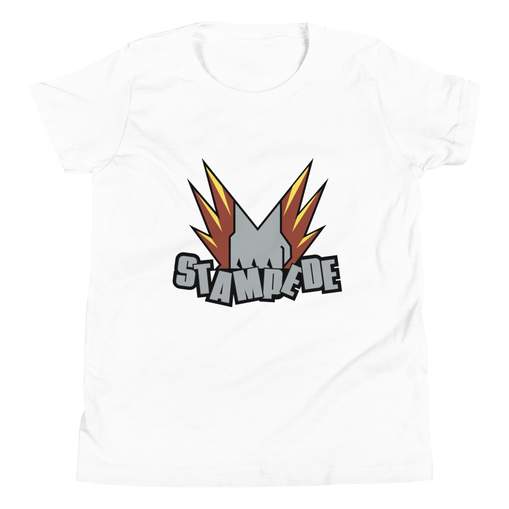 Zoo Jitsu Fighters Stampede Youth Short Sleeve T-Shirt - Cool Animal Martial Arts Graphic Tee for Boys & Girls - Perfect for School, Playdates & Martial Arts Classes