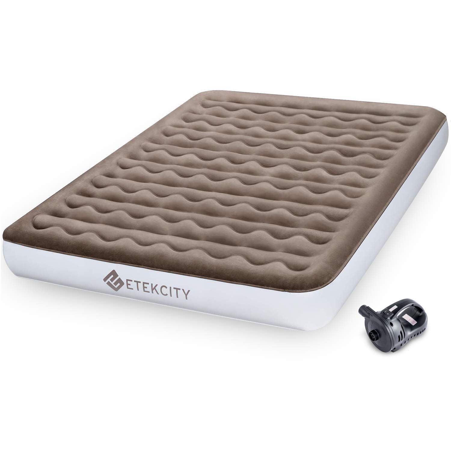 Etekcity Inflatable Air Mattress for Camping - Lightweight, Portable & Waterproof Sleeping Pad for Outdoor Adventures, Backpacking & Guest Beds
