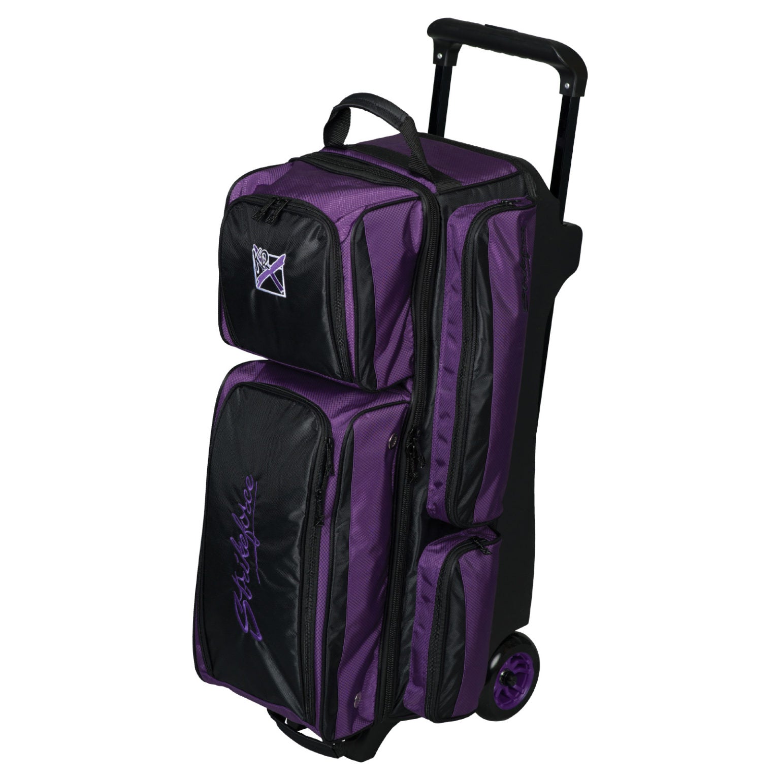 KR Strikeforce Konvoy 3 Ball Triple Roller Bowling Bag - Premium Bowling Accessory for League & Tournament Players - Perfect for Travel & Storage