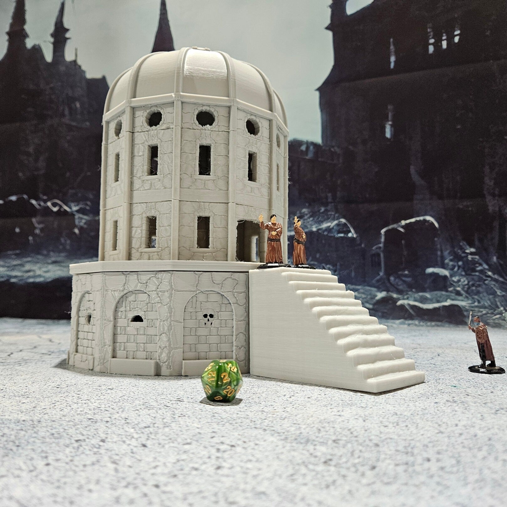 Temple of the Damned - Gothic Fantasy Miniature Terrain for D&D, RPG & Tabletop Games - Perfect for Horror Campaigns & Dark Fantasy Settings