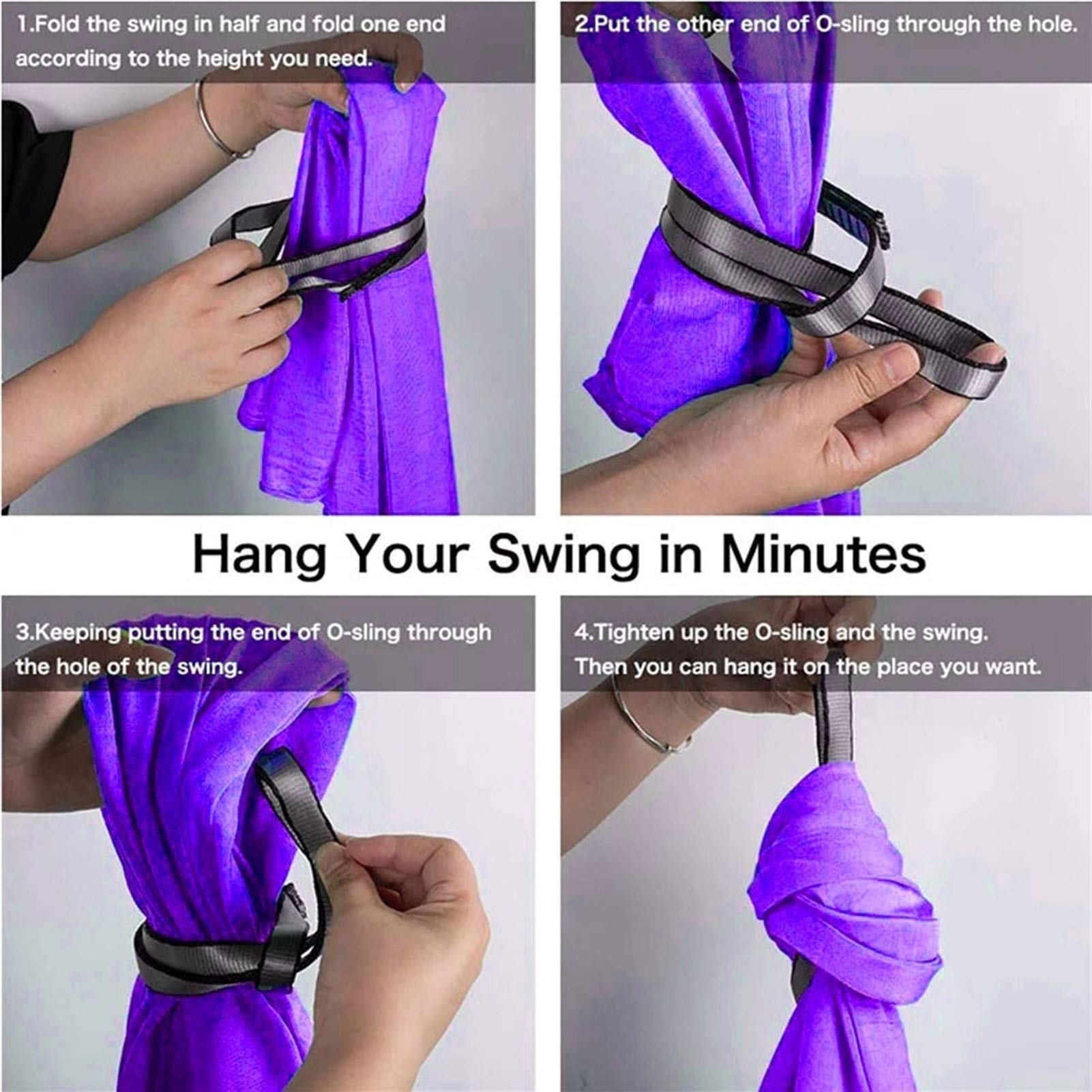 Sensory Swing for Kids & Adults - Indoor Therapy Swing for Autism, ADHD, Aspergers - Elastic Snuggle Swing for Special Needs & Sensory Integration Therapy - Perfect for Home, Classroom, and Therapy Rooms