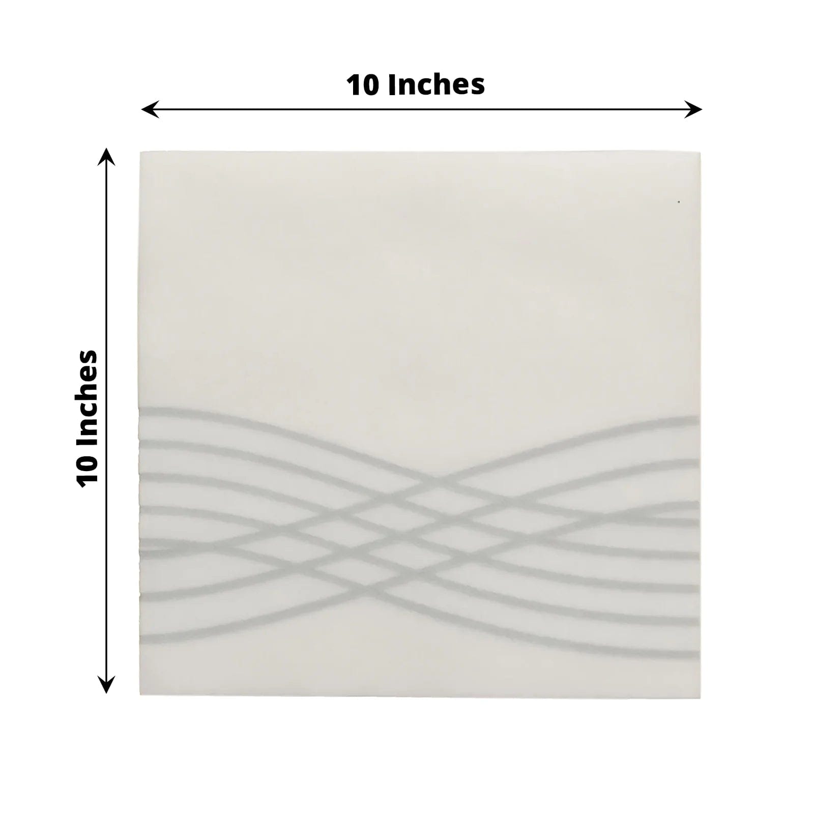 Premium 20-Pack Airlaid Paper Napkins with Elegant Wave Design - Perfect for Dinner Parties, Weddings, and Everyday Use