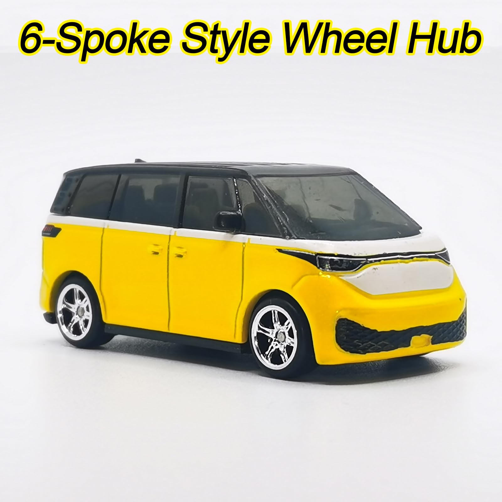 1/64 Scale Wheels and Tires Kit - 16 Set Chrome Plated Silver Alloy Rims with Rubber Tires for Diecast Model Cars - Perfect for Customizing 1/64 Scale Car Collections, Display Cases, and Diorama Scenes