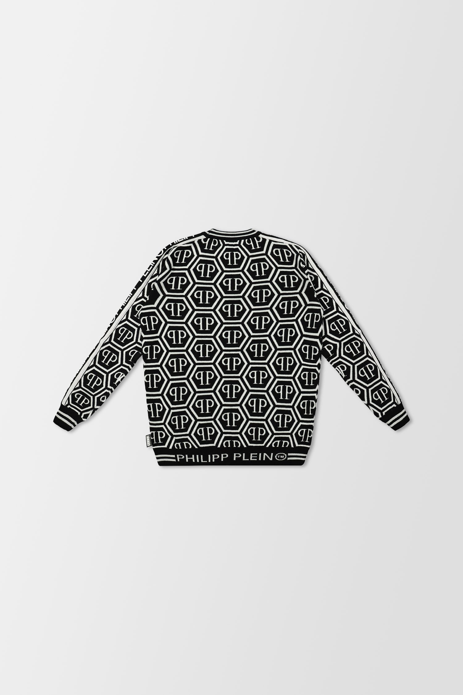 Philipp Plein Round Neck PP Logo Pullover Sweatshirt - Stylish Casual Wear for Men, Perfect for Streetwear & Everyday Outfits