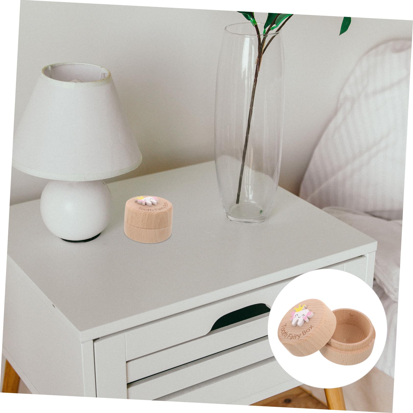 Premium Wooden Baby First Tooth Keepsake Box - Safe & Eco-Friendly Tooth Storage Holder for Children's Milestone Memories | Perfect for Baby Showers, Christenings & First Birthday Gifts
