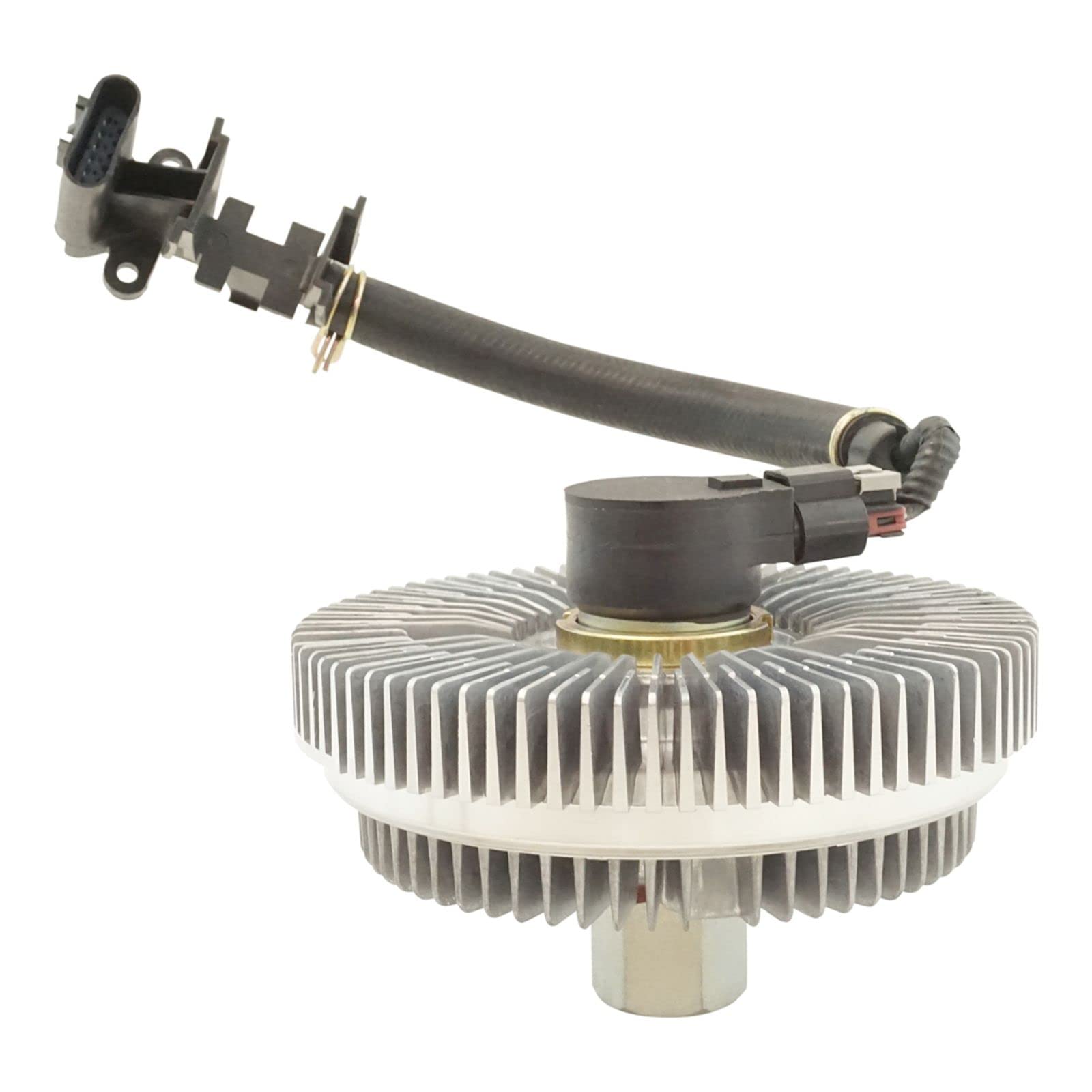 Electric Radiator Cooling Fan Clutch Replacement for Chevy Trailblazer Envoy Bravada 9-7X - High Performance Auto Part for Engine Cooling & Overheating Prevention - Perfect for Off-Roading & Towing