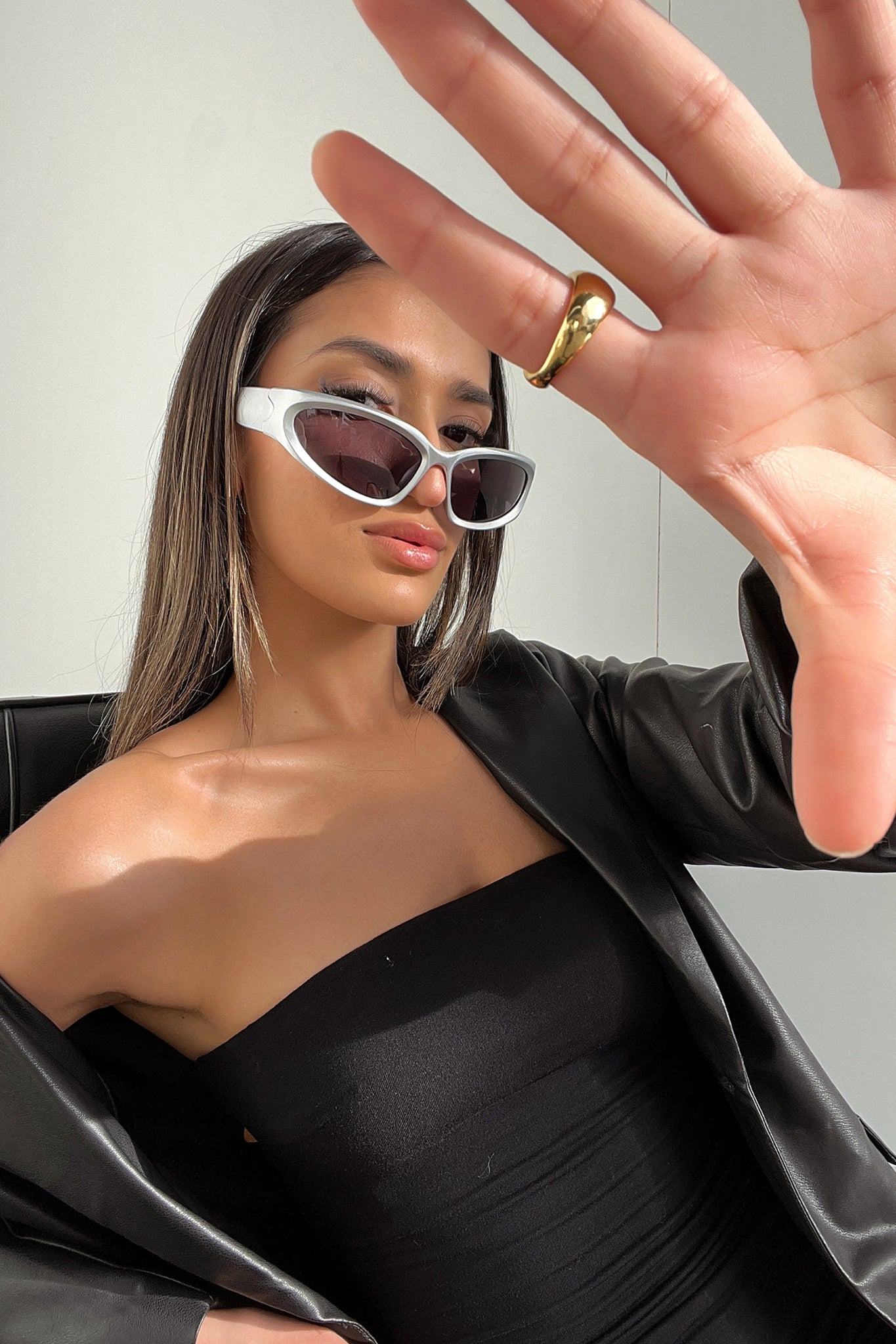 Stylish Capri Sunglasses for Women - Silver Mirror Lens UV Protection - Perfect for Beach, Driving & Outdoor Activities