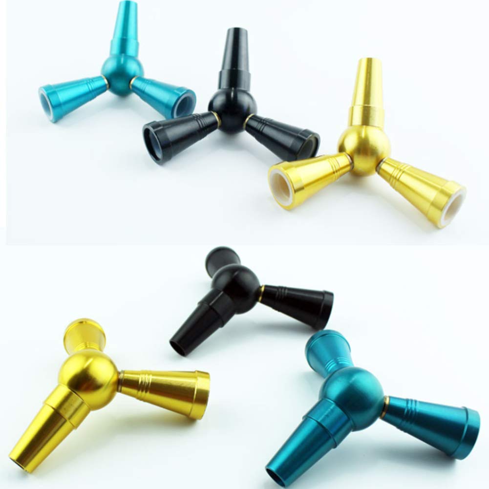 Premium Hookah Conversion Head & 1 to 2 Hose Adapter - Black Shisha Connector Accessories for Hookah Smoking | Perfect for Home Parties & Lounge Sessions