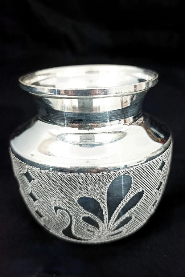 925 Sterling Silver Designer Kalash Necklace | Elegant Indian Lota Pendant (D32) for Weddings, Festivals & Special Occasions