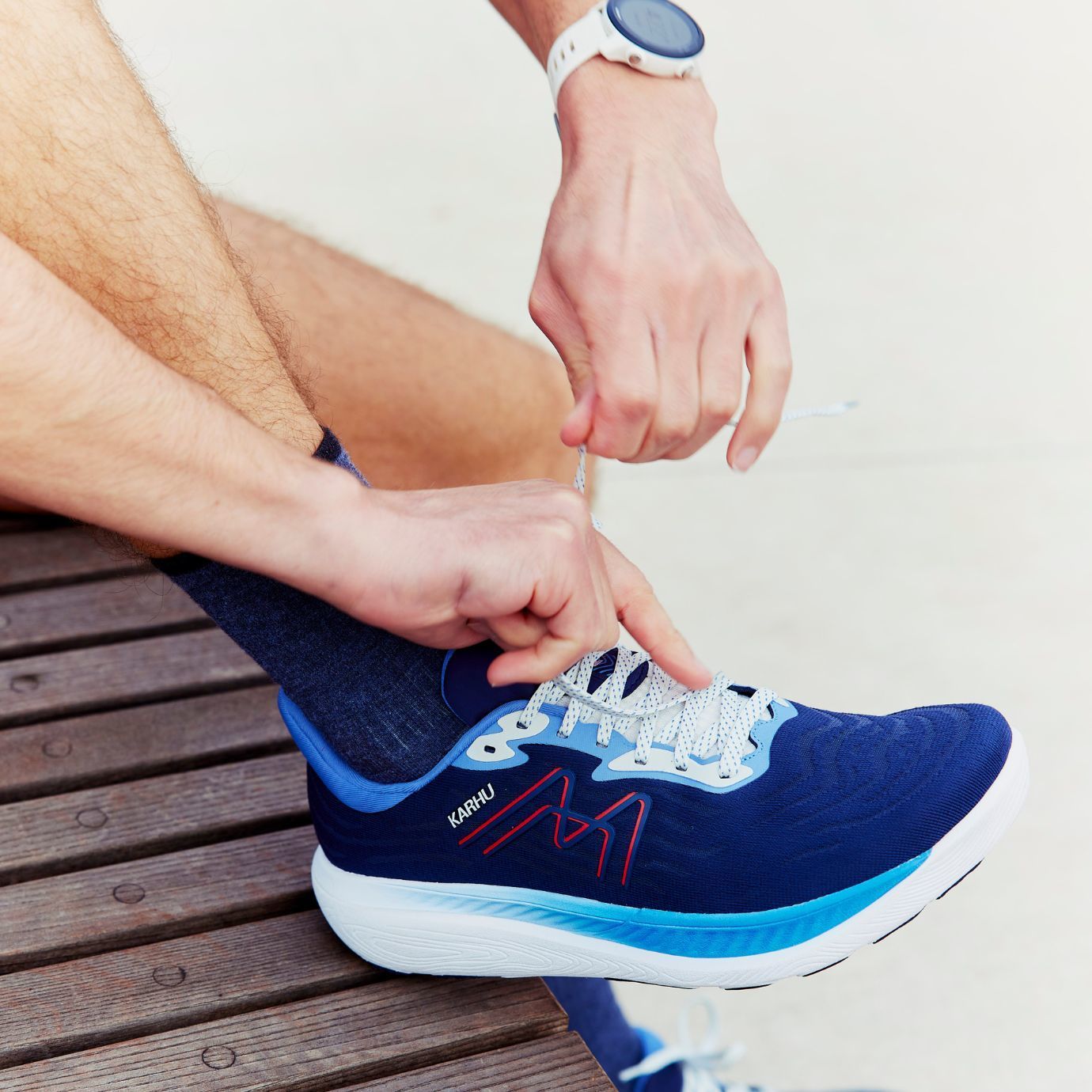 Men's IKONI 3.0 Sneakers - Indigo Blue & Fiery Red Color Options | Comfortable Casual Shoes for Walking, Running & Everyday Wear