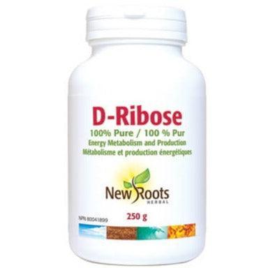 New Roots D-Ribose Powder 250g - Pure Energy Supplement for Athletes & Fitness Enthusiasts - Supports Workout Recovery & Heart Health