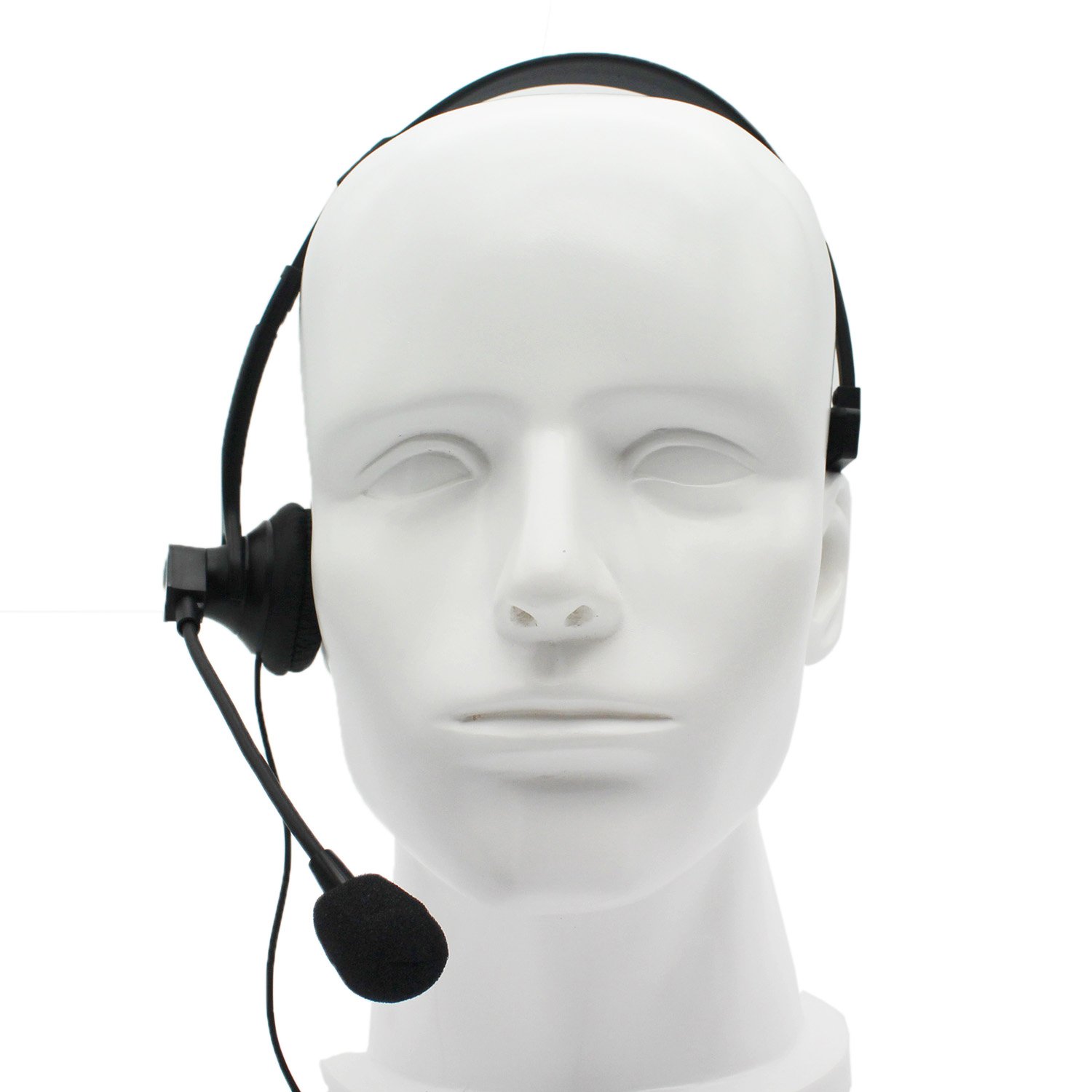 Professional Over-Ear Headset with Boom Mic & VOX - Compatible with Kenwood, PUXING, Baofeng UV-5R/UV-5RA, 888S, Retevis H777 2-Way Radios - Ideal for Security, Construction & Outdoor Walkie Talkie Communication