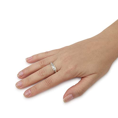 925 Sterling Silver & 9K Solid Gold Spinning Ring with Bible Verse Shema Israel Deuteronomy 6:4 - 0.22