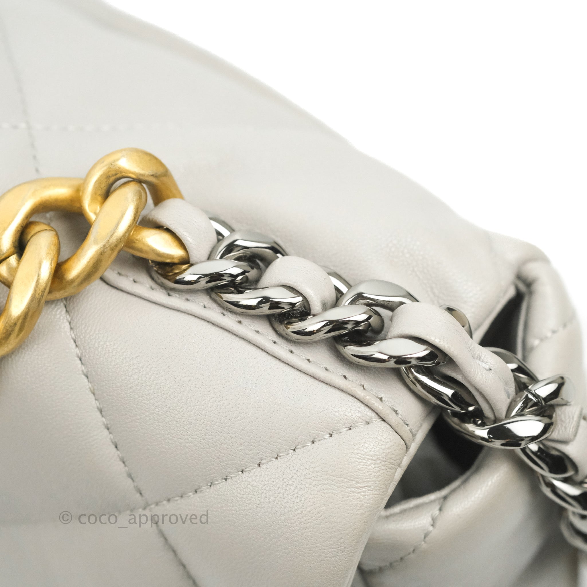 Chanel 19 Medium Grey Mixed Hardware Flap Bag - Luxury Designer Handbag for Women | Perfect for Work, Evening Events & Everyday Use