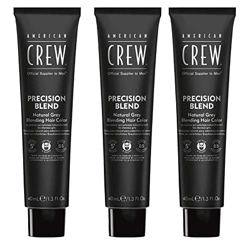 American Crew Men's Temporary Hair Color - Natural Gray Coverage Hair Dye for Everyday Styling | Quick & Easy Wash-Out Solution for Work, Parties & Special Events