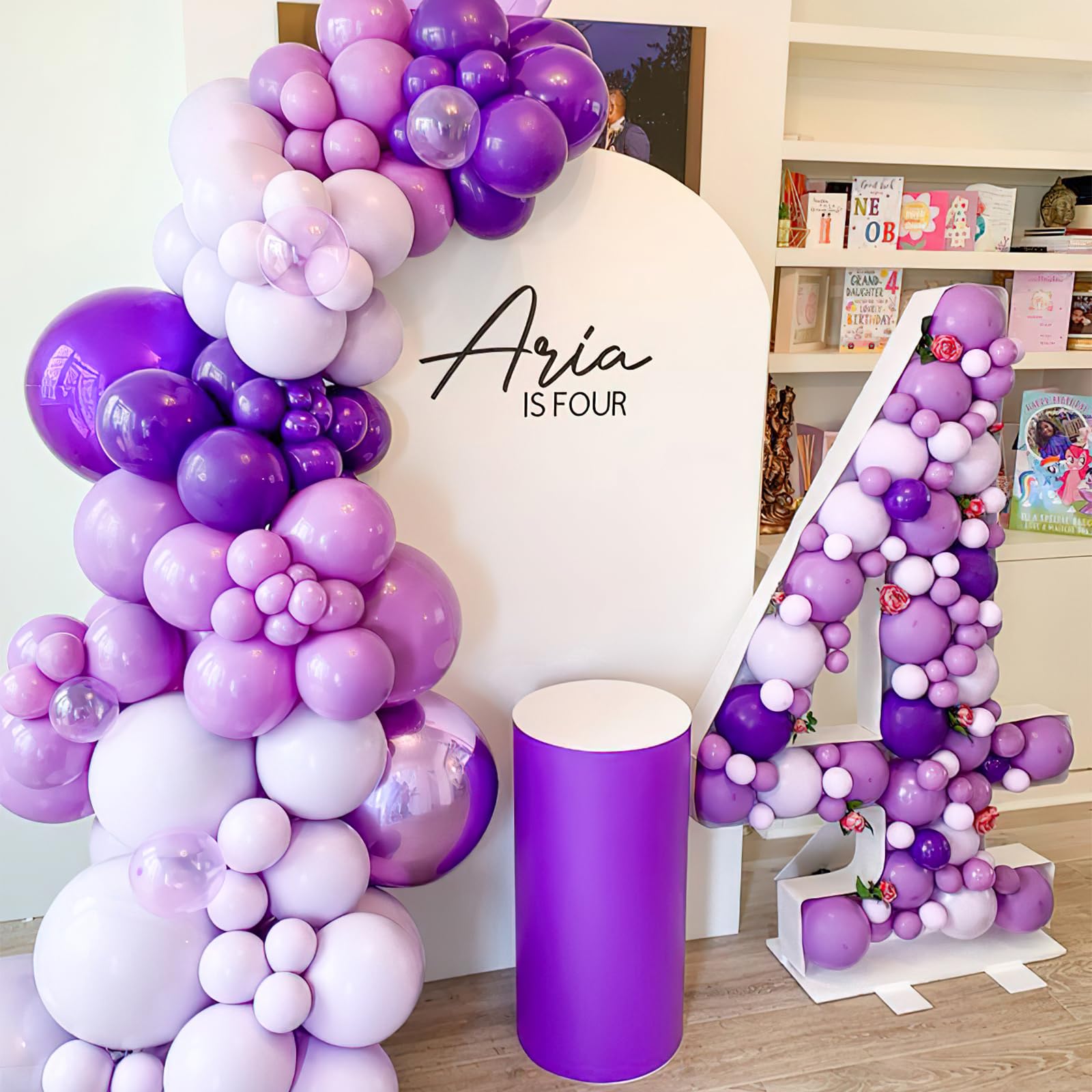 PartyWoo 100-Pack Lavender Balloons for Decorations - 36