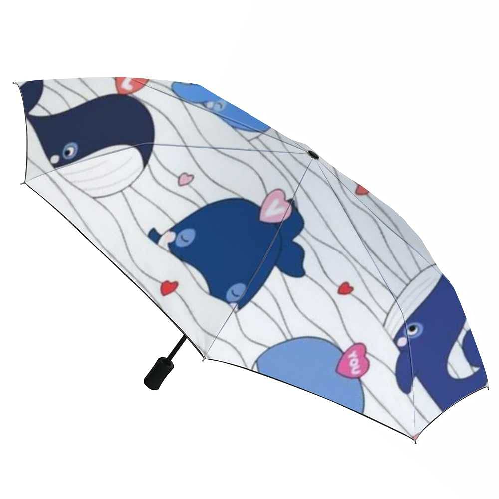 Windproof Travel Umbrella - Compact Automatic Open/Close Folding Rain Umbrella for Men & Women - Lightweight Golf Umbrella with Translucent Design - Perfect for Commuting, Travel & Outdoor Activities