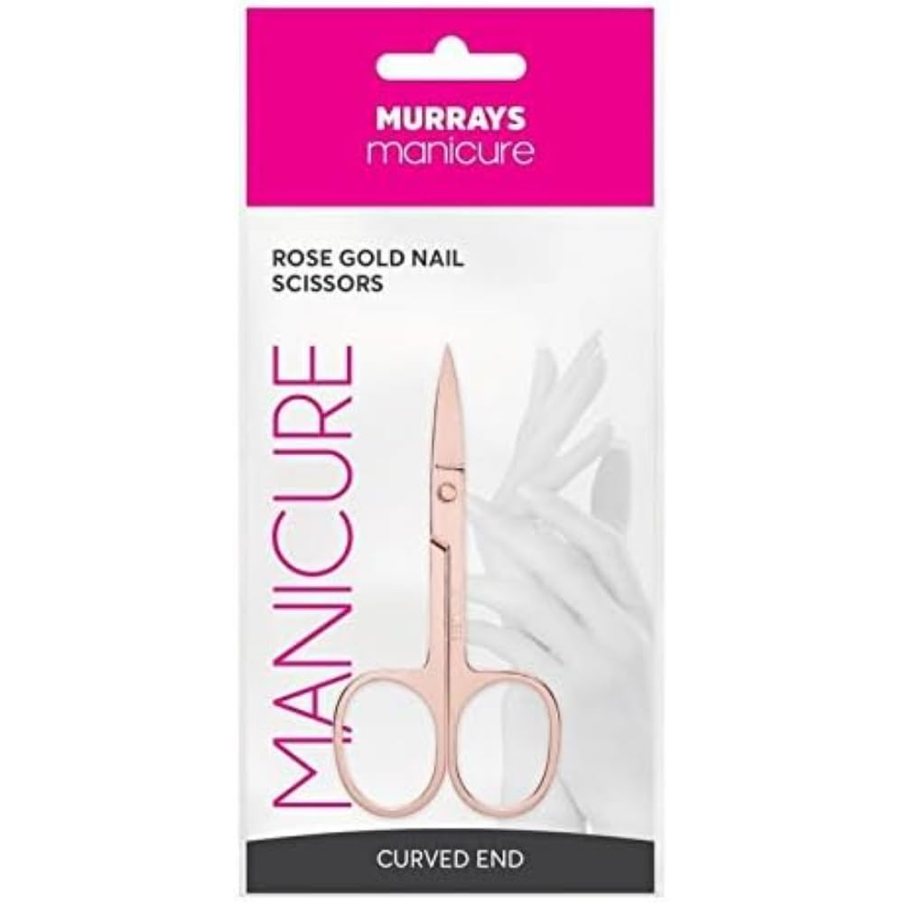 Premium Rose Gold Nail Scissors - Professional Stainless Steel Manicure & Pedicure Tools for Home Salon, Travel, and Grooming Kit