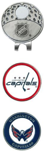 Team Golf NHL Golf Cap Clip with 2 Removable Double-Sided Enamel Magnetic Ball Markers - Easy Hat Attachment for Golfers | Perfect for Golf Course, Driving Range & Sports Fans Gifts