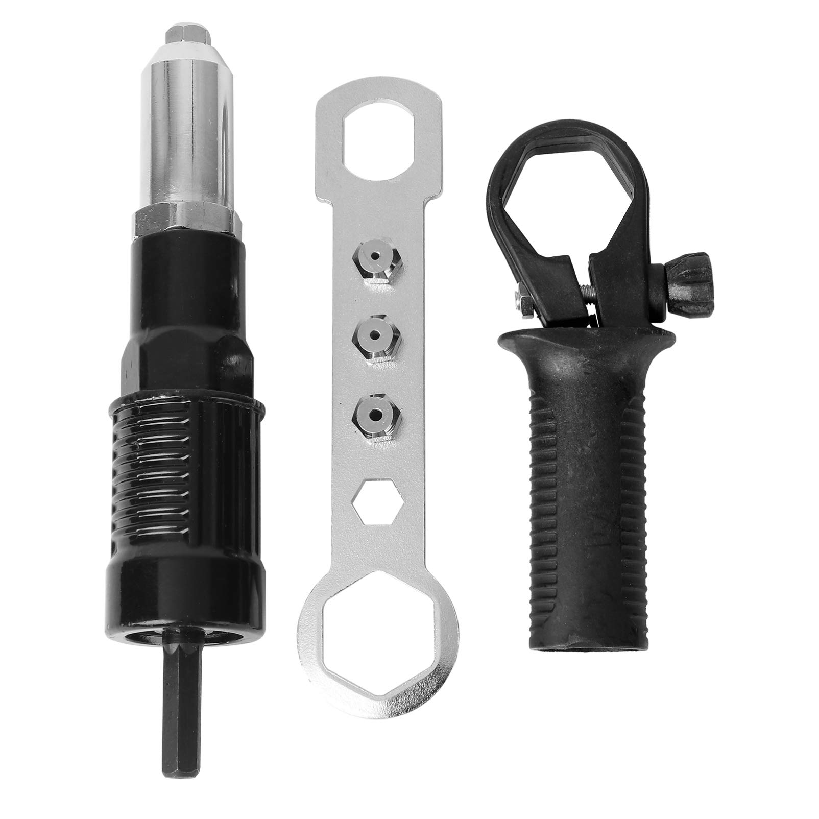 ULTECHNOVO Cordless Rivet Gun for Electric Drill - Heavy Duty Riveting Tool with Nut Insert Adaptor - Perfect for DIY, Automotive, and Metalworking Projects