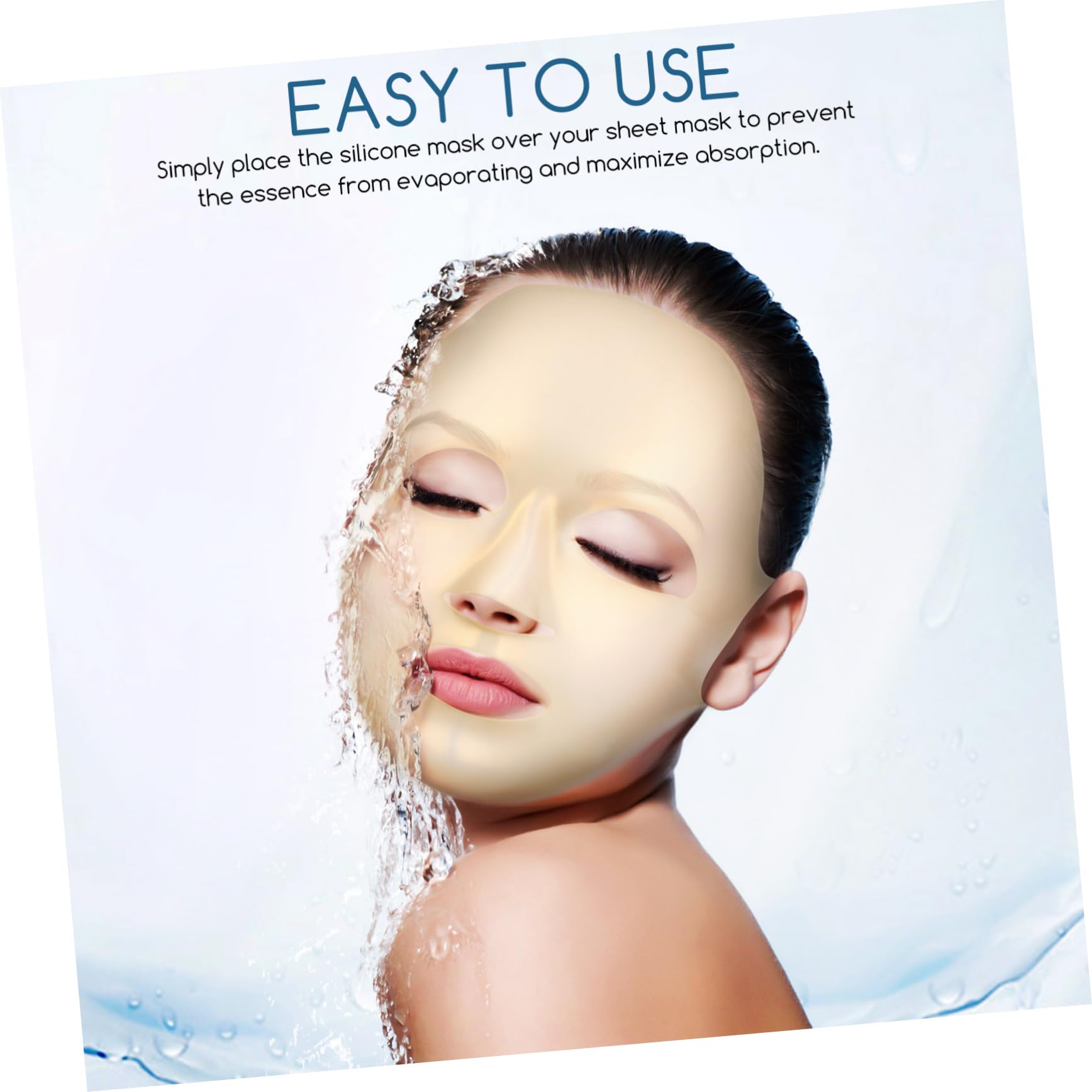 Reusable Silicone Face Mask Cover for Moisturizing & Steam Therapy - Perfect for Spa, Skincare & Beauty Treatments at Home