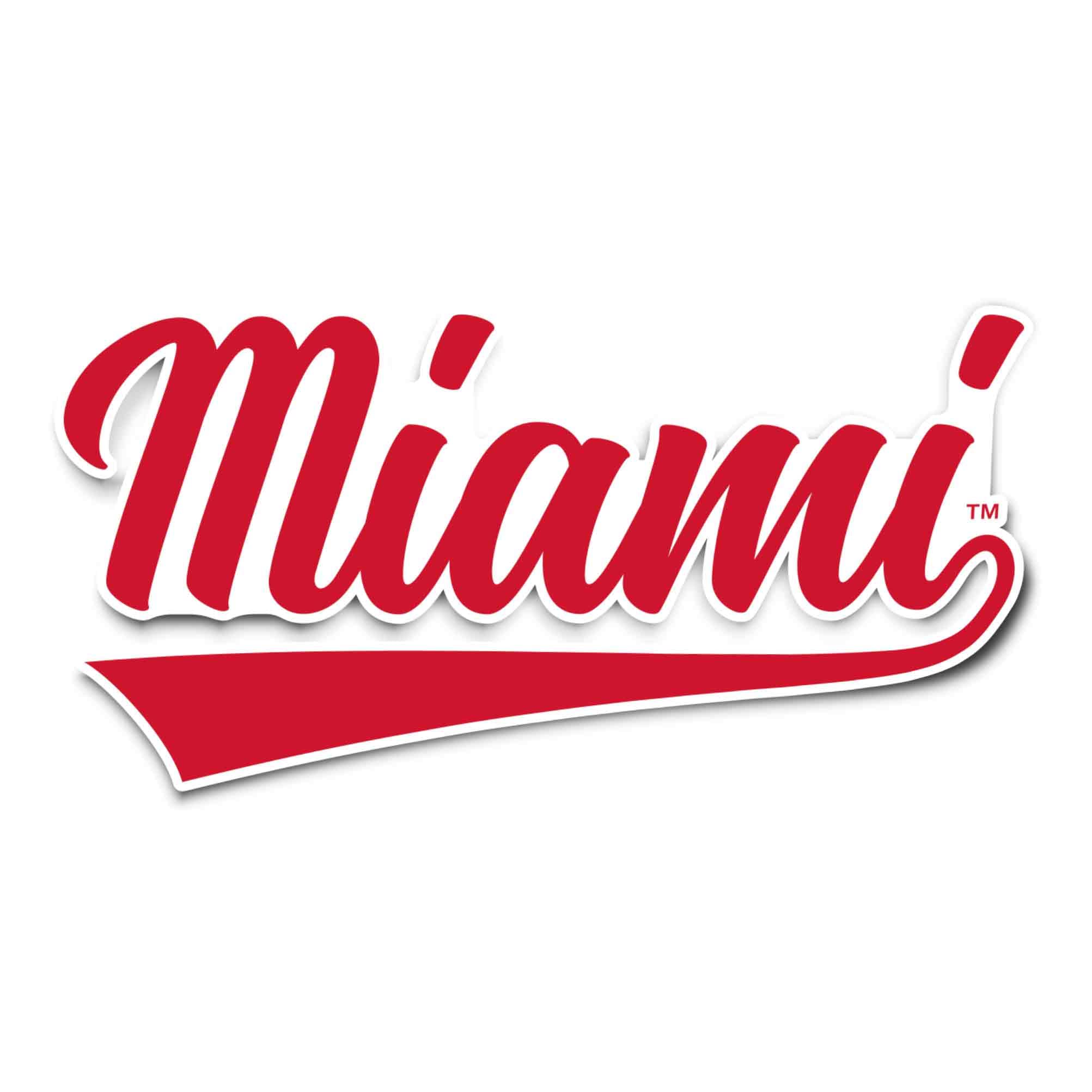 Desert Cactus Miami University Sticker | Ohio Redhawks Vinyl Decal for Laptop, Water Bottle, Car & Scrapbook | Durable Waterproof Decoration for College Fans & Alumni | Perfect for Dorm Rooms, School Spirit & Gifts (IND 57)