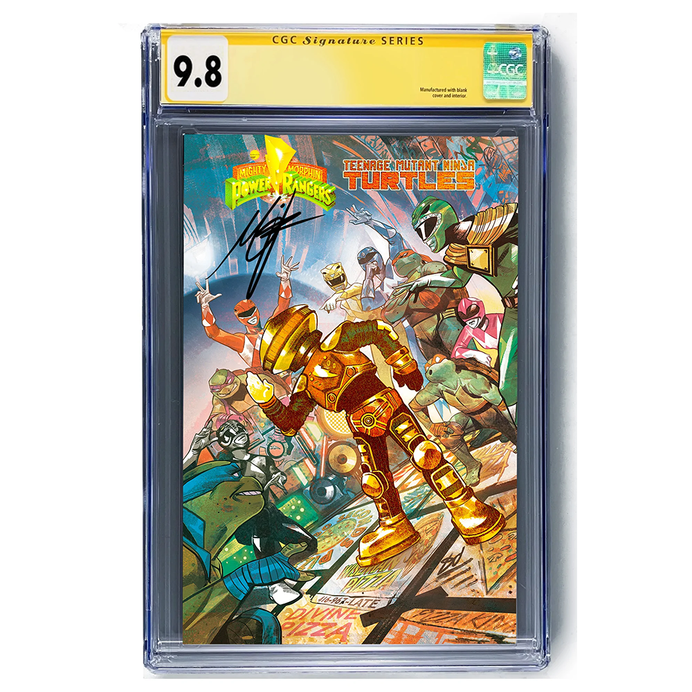 Mighty Morphin Power Rangers & Teenage Mutant Ninja Turtles II #1 Alpha 5 Exclusive Variant Comic Book - Collectible Crossover Series for Fans, Perfect for Display & Investment