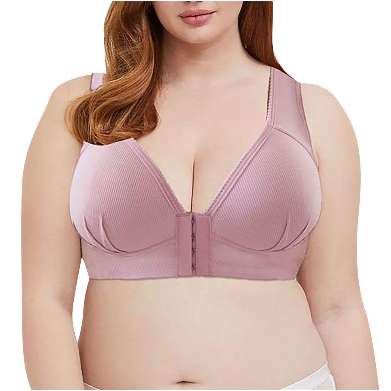 Uppada Women's Front Closure Bras - Wire Free Comfortable Seamless Everyday Bras for Women | Perfect for Yoga, Workouts & Daily Wear