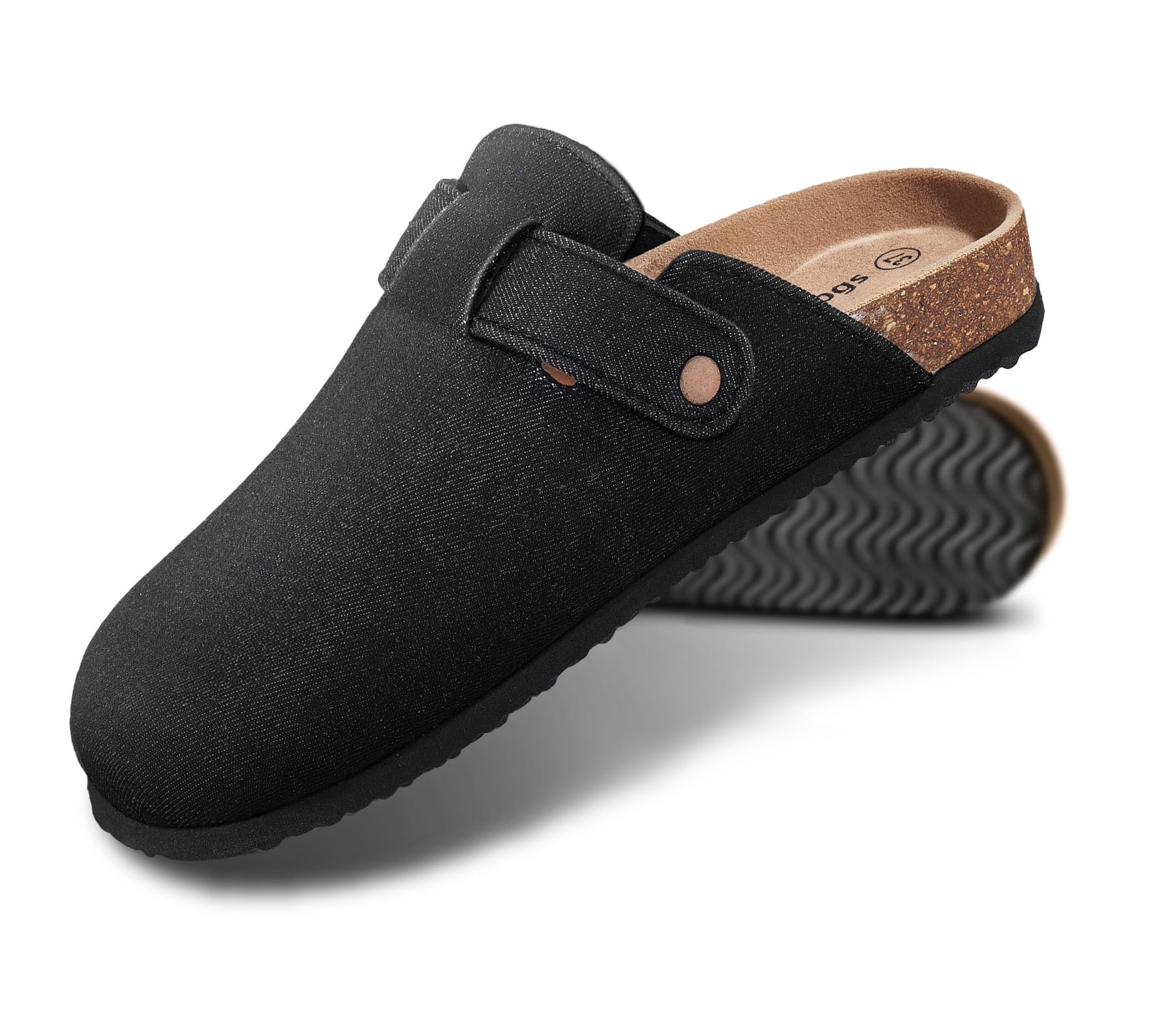 KEMISANT Men's Comfortable Suede Clogs - Unisex Mule Slippers & Sandals with Cushioned Cork Footbed - Perfect for Nurses, Healthcare Workers & Casual Wear