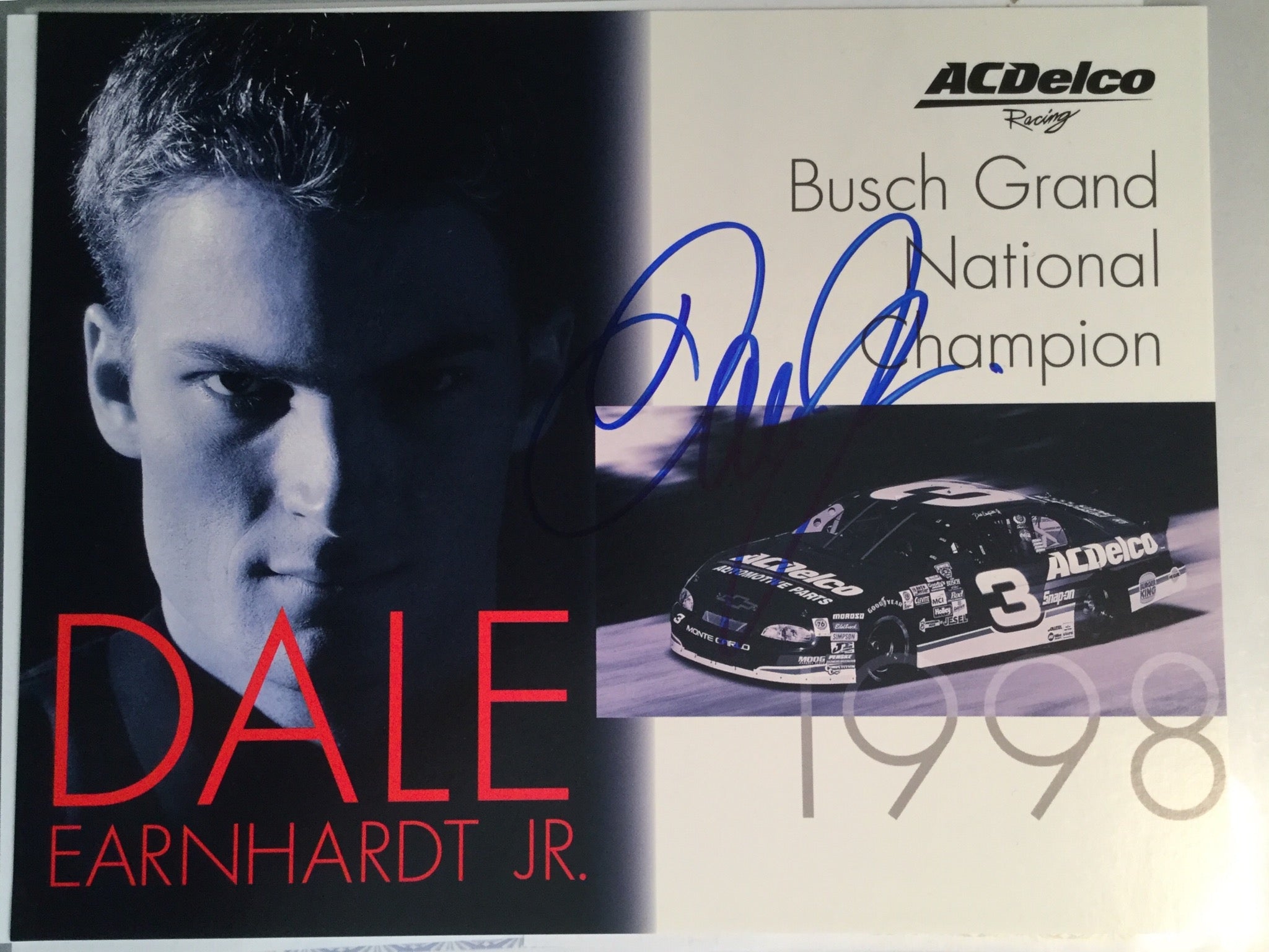 Dale Earnhardt Jr Rare NASCAR Autographed Photo with Certificate of Authenticity (COA) - Perfect for Racing Fans, Collectors, and Sports Memorabilia Displays