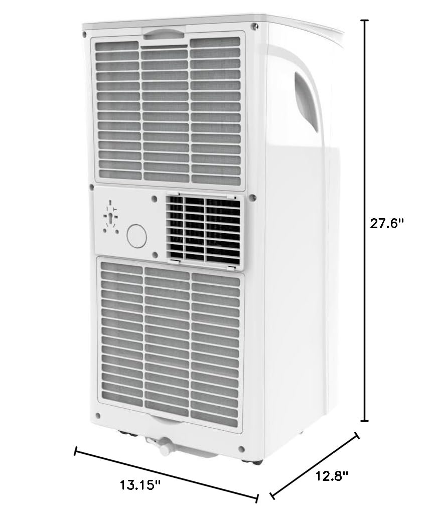 Joy Pebble 8000 BTU Portable Air Conditioner - 3-in-1 Cooling Unit with Fan & Dehumidifier for Small Rooms Up to 350 sq.ft - Energy Efficient ECO Mode, 2 Fan Speeds, 24H Timer & Remote Control - Perfect for Bedrooms, Offices, and Apartments
