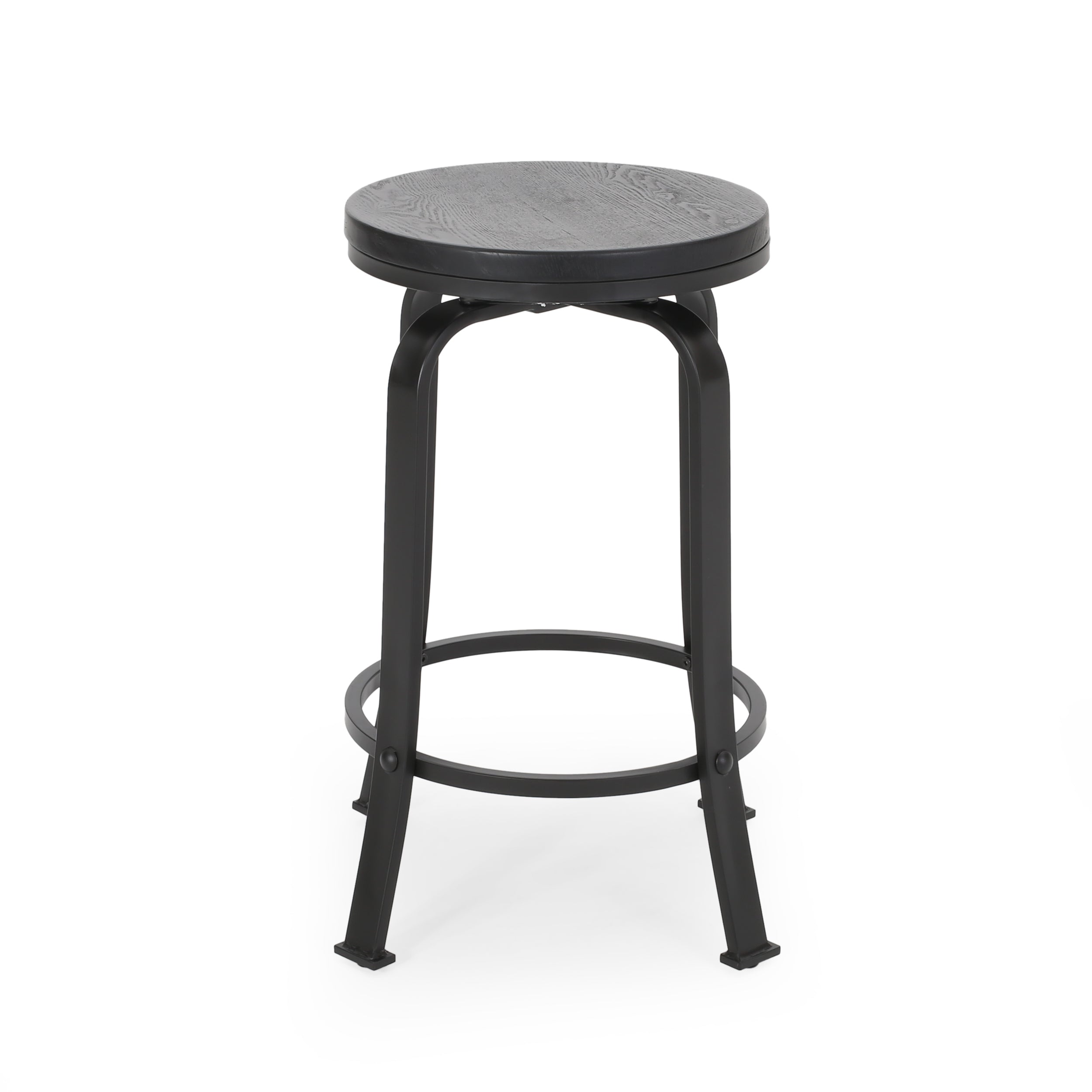 2-Piece Counter Stool Set - Modern Bar Stools for Kitchen Island, Breakfast Bar & Dining - Adjustable Height & Comfortable Seating