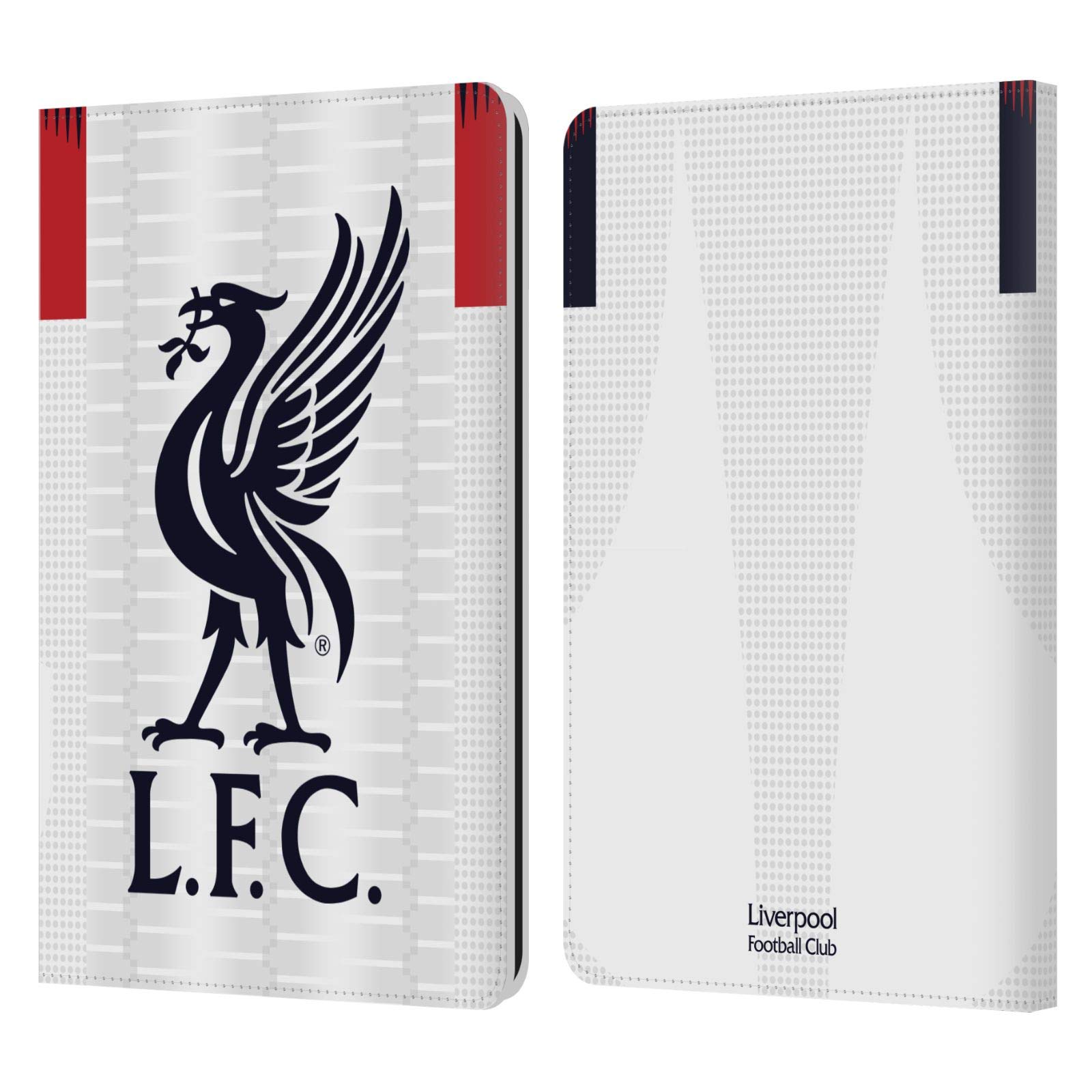 Official Liverpool FC 2019/20 Away Kit Leather Kindle Case - Compatible with Kindle Paperwhite 1/2/3 - Premium Book Wallet Cover for Football Fans | Perfect Gift for Soccer Lovers & E-reader Protection
