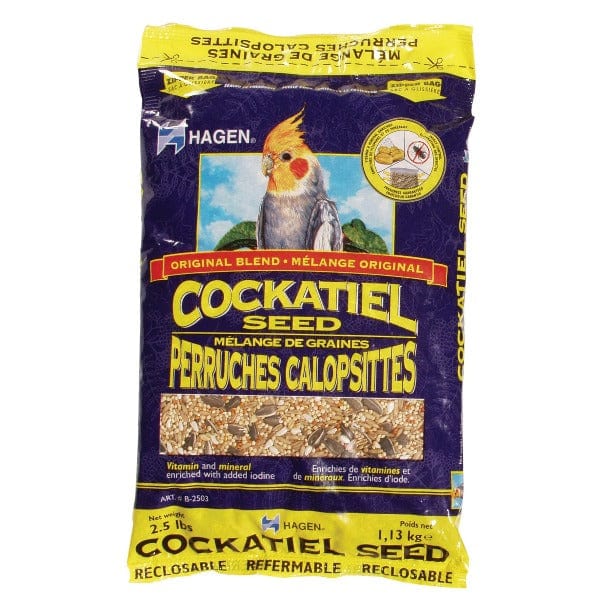 Premium Hagen Cockatiel Staple VME Seed Mix - Nutritious Bird Food for Cockatiels & Small Parrots - Perfect for Daily Feeding & Training Treats
