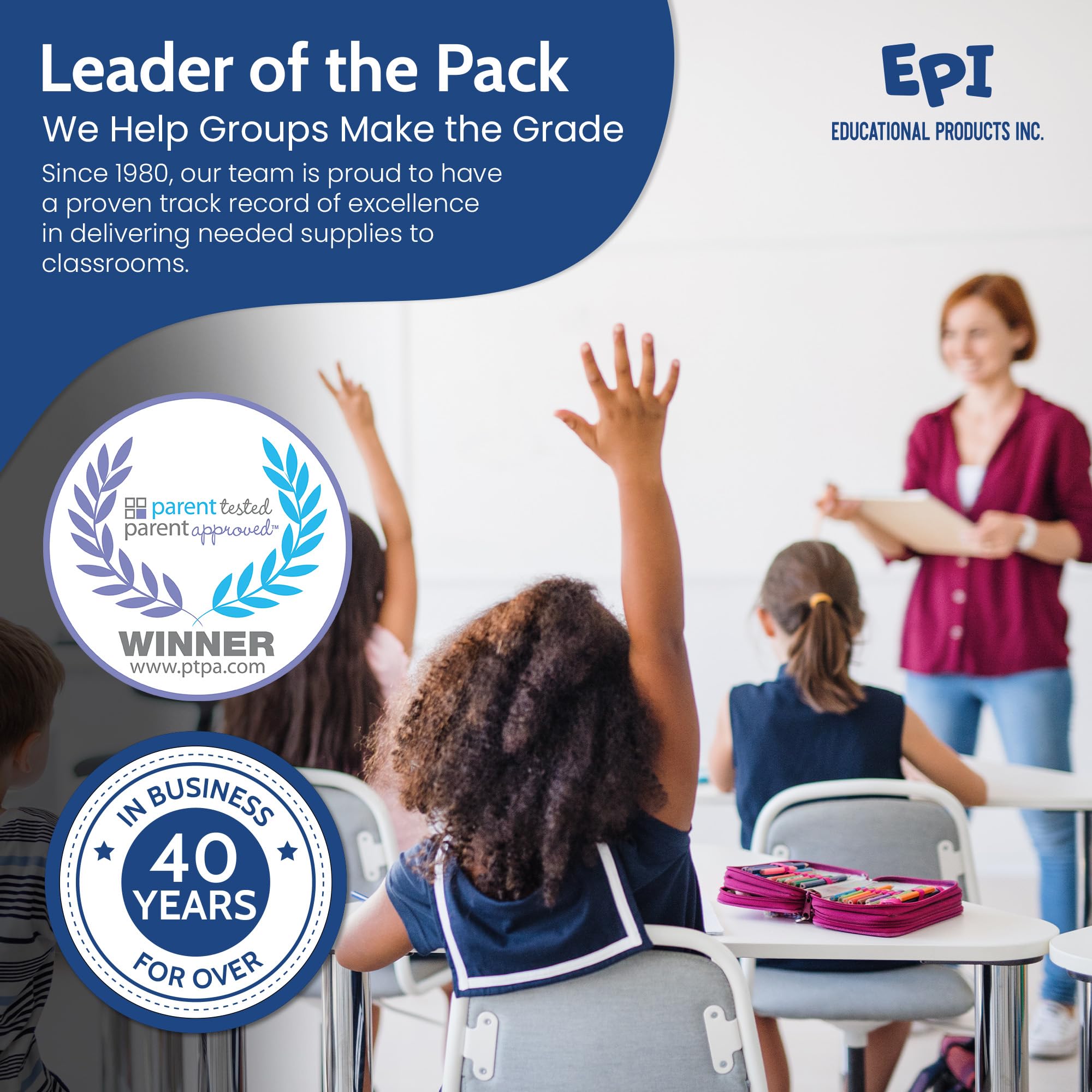 EPI Heavy Duty Plastic Folders with Pockets 24 Pack - 2 Pocket Folders with Prongs, Tear-Resistant Letter Size 8.5x11 Inches, Orange - Perfect for School, Office, Presentations & Document Organization