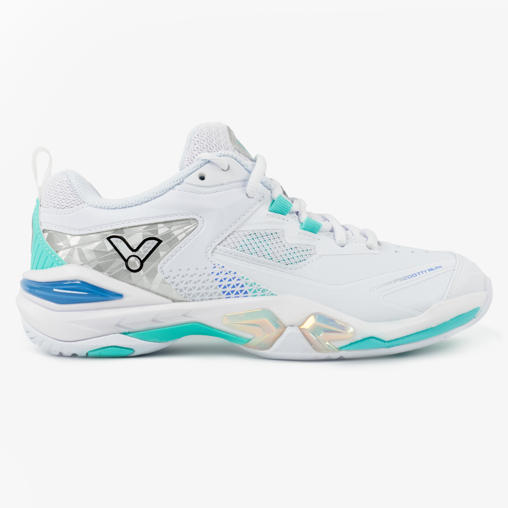 Victor P9200TTY NitroLite Badminton Shoes - White/Green | Lightweight Performance Court Shoes for Men & Women | Perfect for Indoor Badminton, Tennis & Squash Games