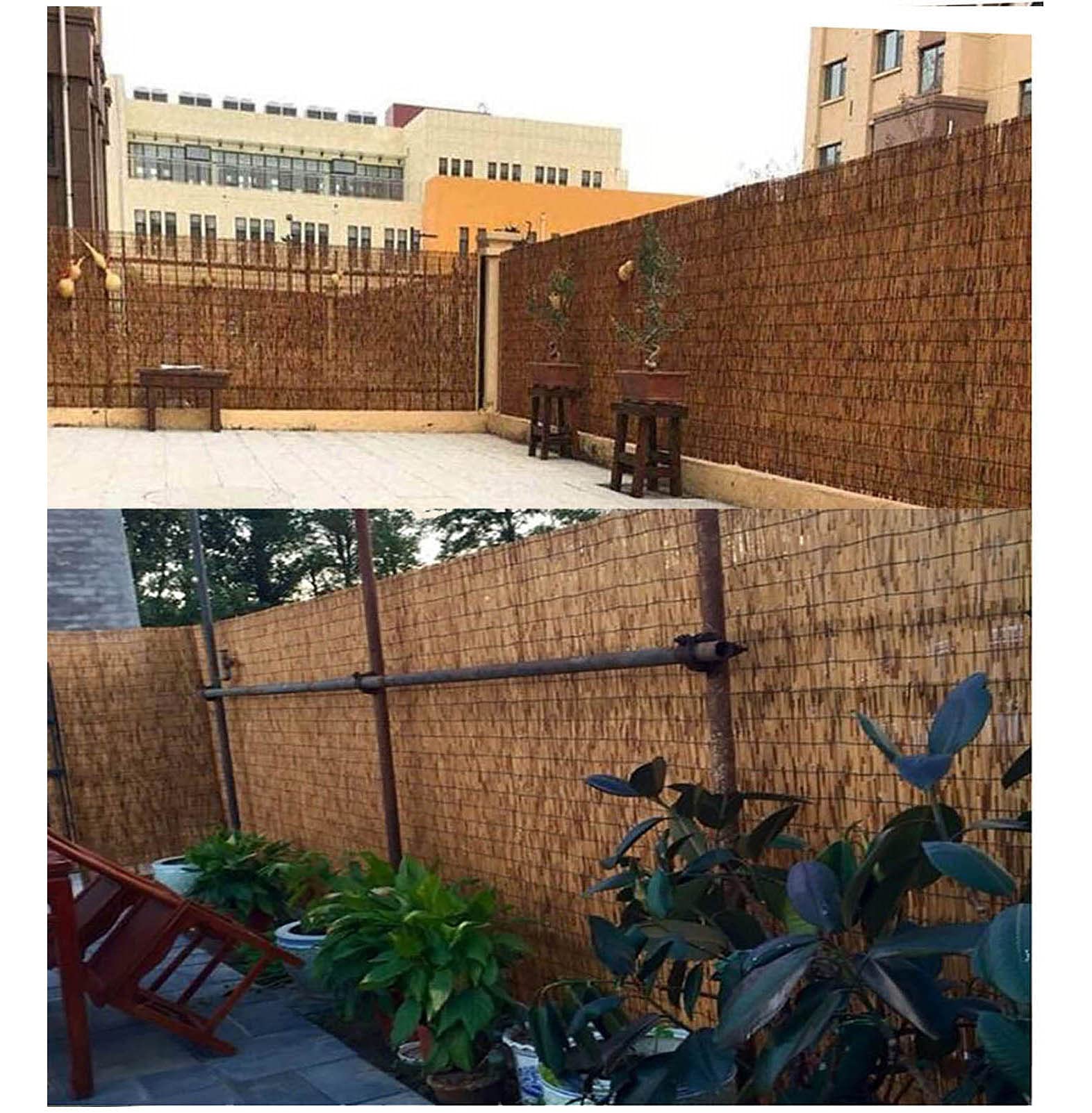 Premium Blackout Bamboo Fence Rolls - 2ft, 3ft, 4ft Height Options for Privacy, Sun Shade & Wind Protection | Perfect for Patio, Garden, Balcony & Outdoor Privacy Screens